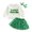 Green Letter Embroidery Clover, variant on Okbabeha Kids Girl St. Patricks Day Outfit Sweatshirt Clover Layered Tulle Skirts Headband Set Irish Baby Clothes
