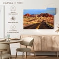 thumbnail image 5 of Elephant Stock Highway In Valley Of Fire Wall Art - Horizontal Canvas Wall Art - Living Room Wall Decor - Transportation Canvas - Brown And Blue Decor - 24" x 16", 5 of 8