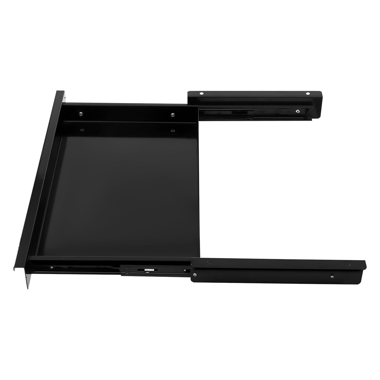 Home Under Desk Storage Drawer - Office Pull-out Hidden Drawer Hanging Drawers for Desk - Standing Desk Drawer Attachment - Under Desk Mounted Sliding Metal Hanging Drawers Organizer