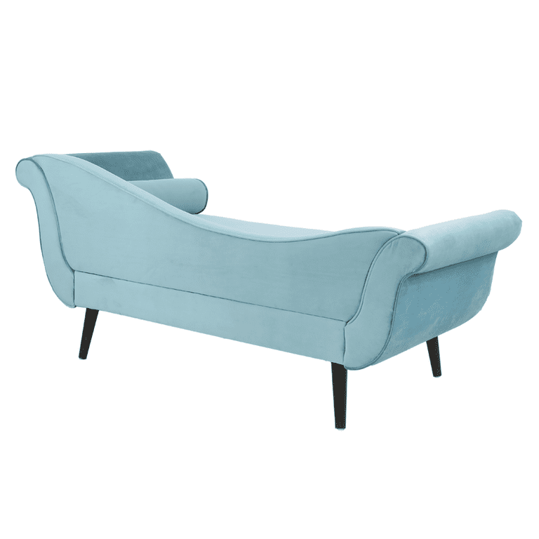 Mid century modern plush velvet chaise lounge sale