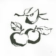 thumbnail image 2 of Paschke, Chris 15x15 Black Ornate Wood Framed with Double Matting Museum Art Print Titled - Apples BW, 2 of 4