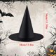 thumbnail image 2 of 12 piezas de sombrero de bruja de Halloween, sombrero de bruja para niños, sombrero de mago puntiagudo de tela Oxford, 34 sombreros de bruja altos para fiestas, para juegos de rol de, 2 of 5