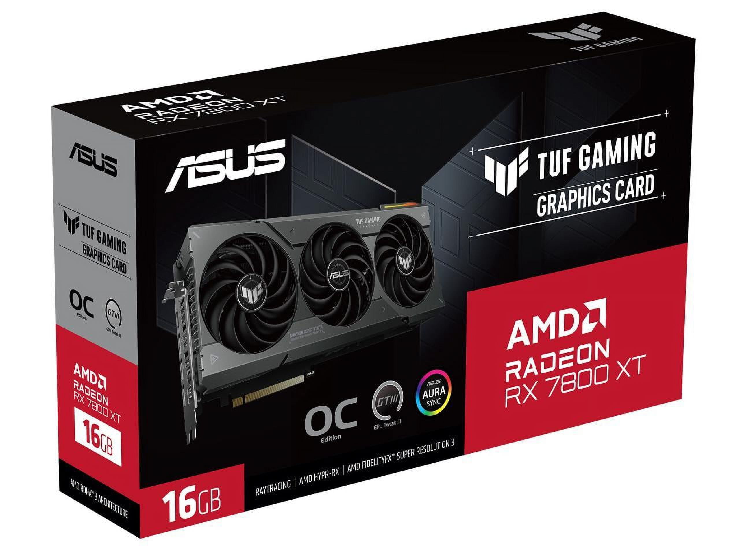 ASUS TUF Gaming RX 7800 XT OC Edition 16GB GDDR6 Desktop Computer
