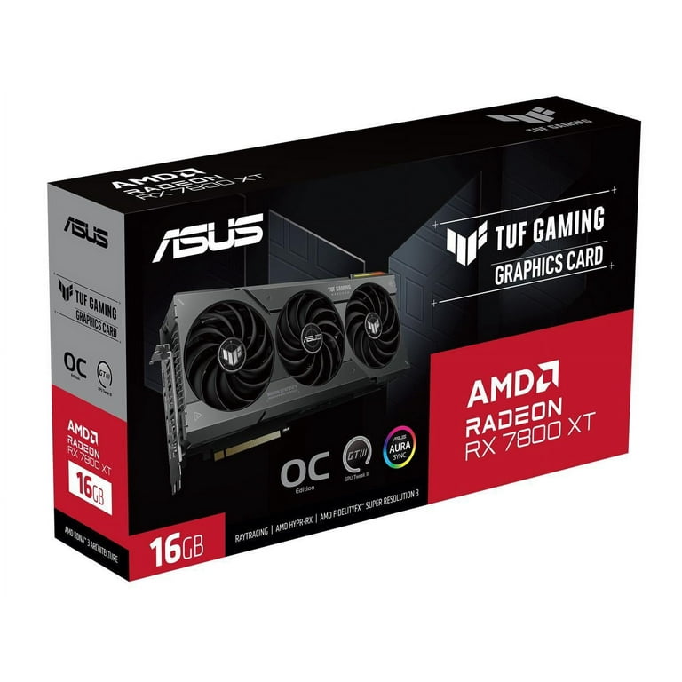 ASUS TUF Gaming RX 7800 XT OC Edition 16GB GDDR6 Desktop Computer