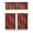 White-209, variant on Checkered Kitchen Curtains Set Tier and Valance Retro Plaid Pattern Vintage Checkered Design Abstract Colorful Checkered Rustic Farmhouse Plaid Print Classic Red and Black Buffalo Plaid Striped and Ch