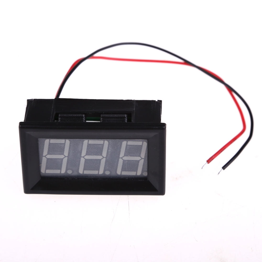 New Direct Current 3 Wires 0.56 Inches Green LED Voltage Display Voltmeter Panel 