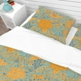 thumbnail image 4 of Designart 'Flower Pattern Botanic Texture' Bohemian & Eclectic Bedding Set - Duvet Cover & Shams, 4 of 4