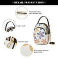 thumbnail image 4 of FORMRS Crossbody Bag for Women Quilted Travel Shoulder Cell Phone Purse with Chain Strap Handbag, Blue Retro Flower, 4 of 7