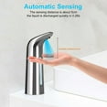 thumbnail image 3 of Automatic Soap Dispenser, 13.5oz/400ml Soap Dispenser, Touchless Hand Sanitizer Dispenser Electric, Motion Sensor Waterproof Pump for Bathroom Kitchen Dish Soap（Silver）, 3 of 7