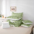 thumbnail image 5 of meiyoeat Dino Skeleton Twin Bedding for Kids Boys Teens, Brachiosaurus Wildlife Bedding Comforter Set, Olive, Reversible, 7 Pieces, 5 of 6
