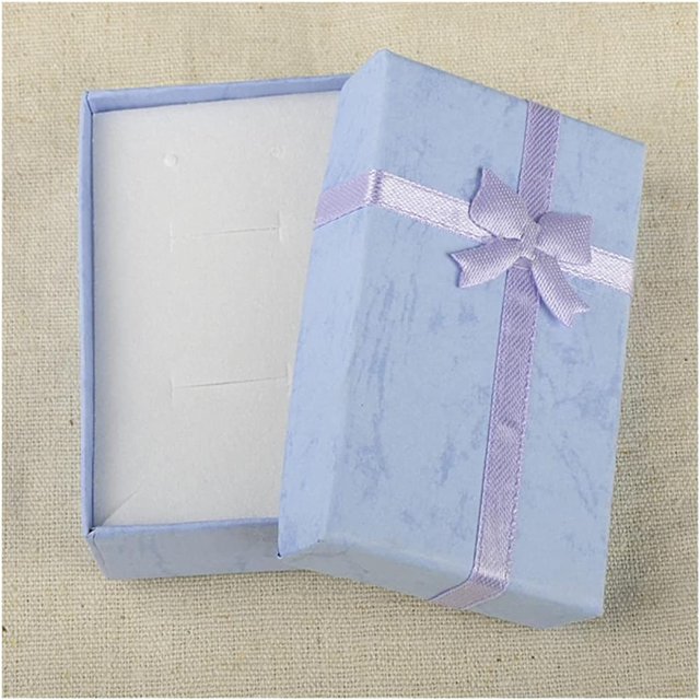 Jewelry Box Multi-Color 8 X 5 X 2.5cm Jewelry Ring Earring Watch Necklace Small Large Carton Present Suqare Gift Box Case Exquisite Craftsmanship, Durable and Practical (Color : Purple)
