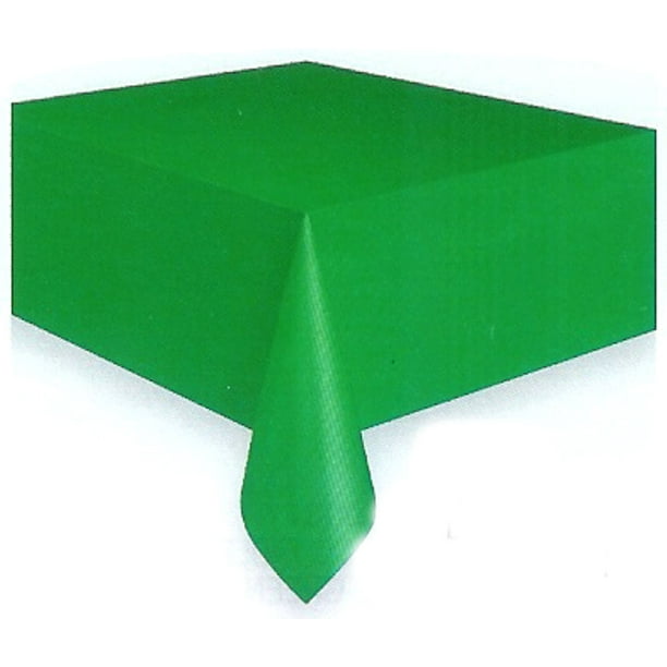 Emerald Green 54 " x 108 " Rectangle Plastic Party Table Cover