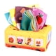 thumbnail image 1 of Caja de pañuelos para bebé, juguete Montessori para bebés, tejido arrugado para niñas y niños pequeños 10 Tejido 3 Arrugado, 1 of 9