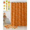 thumbnail image 5 of Cute Pumpkin Shower Curtains for Bathroom, Fall Leaves Thanksgiving Waterproof Fabric Shower Curtain for Bathroom Bathtub Decoration, Machine Washable, 54x"78", 5 of 9