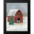 thumbnail image 2 of Swatland, Sally 12x14 Black Modern Framed Museum Art Print Titled - Christmas on the Farm I, 2 of 5