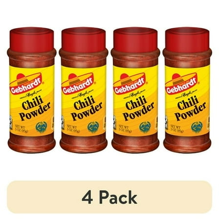 (4 pack) Gebhardt Chili Powder, 3 oz.