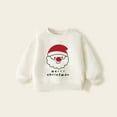 thumbnail image 1 of Sudadera sin capucha para niños, ropa deportiva de manga larga con estampado de letras, informal, gruesa, cálida, con cuello redondo, ropa deportiva para niños, top de algodón para niños, 1 of 6
