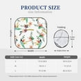 thumbnail image 2 of Kdxio Pretty Floral With Leaves Print 2-Piece Sun Shade Front Windshield - Foldable Car Front Window Sunshades For Most Sedans Suv Truck, 2 of 6