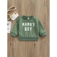 thumbnail image 2 of xiaxaixu Pull Bébé Chaud à Manches Longues Col Rond Lettre Pull Design Imprimé, 2 of 8