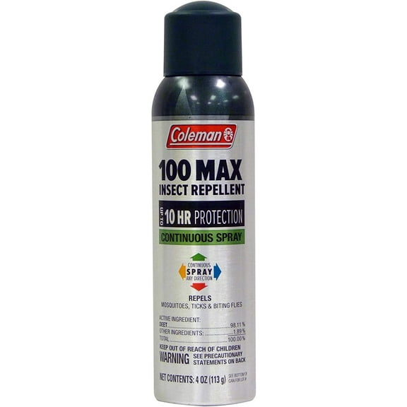 Coleman 100 Max 100% DEET Continuous Spray Insect Repellent