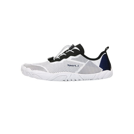 

Eloshman Mens Soft Round Toe Wading Shoes Swimming Breathable Slip On Socks Anti-Slip Flat Sneakers