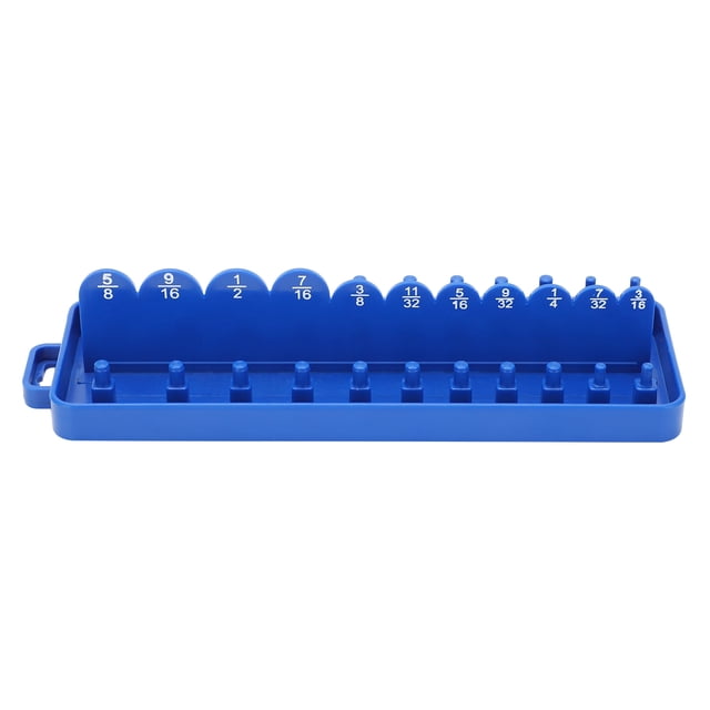 Inserto de caja de polipropileno para almacenamiento de dados de 1/4 pulg., colgador de riel de fila, herramienta de reparación y colocación