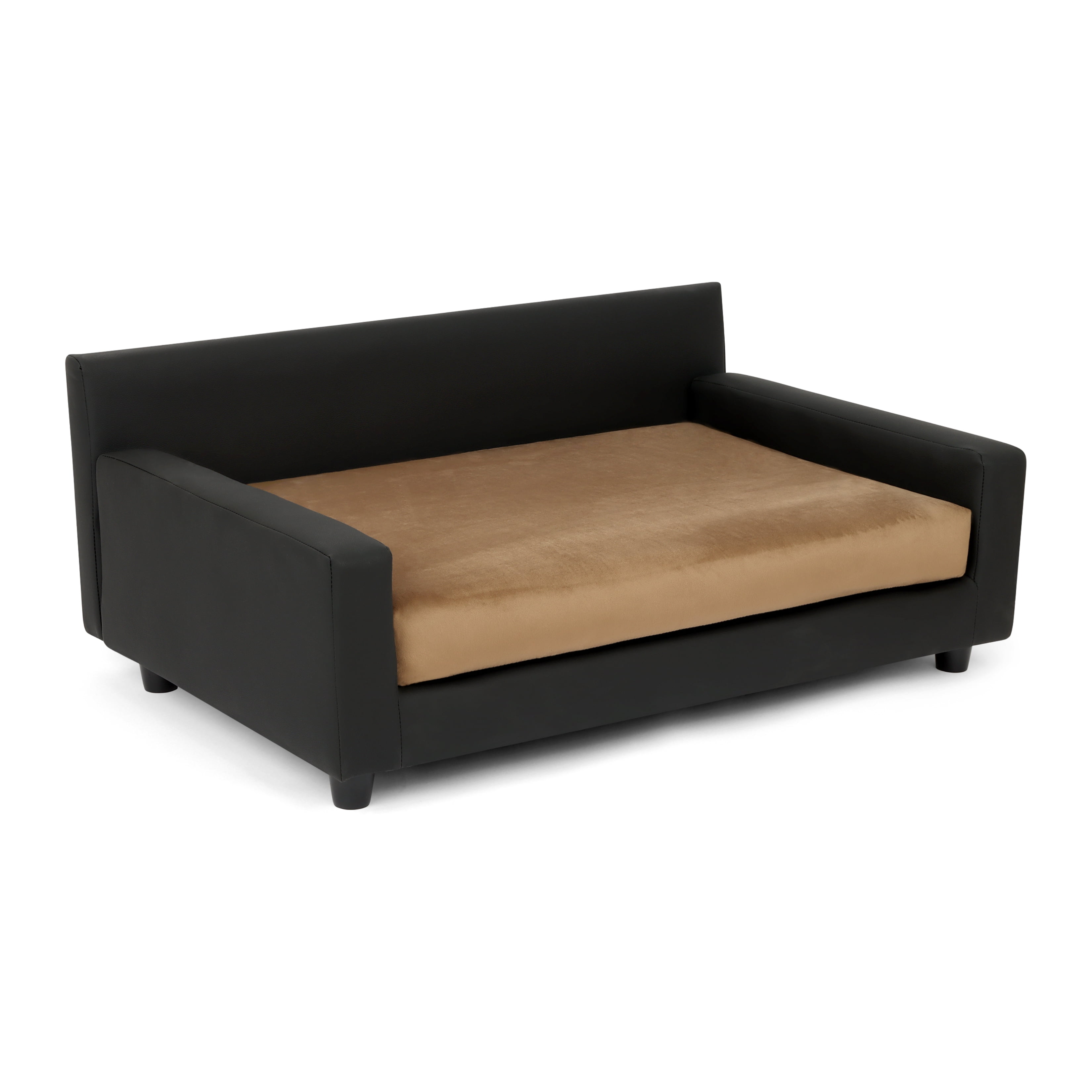 Club Nine Pets Metro Orthopedic Dog Bed Large, Sofa Style, Tan.