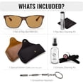 thumbnail image 2 of Ray-Ban RB4181 POLARIZED Square Shaped Sunglasses for Men & Women - Includes Official Rayban Eyewear Kit - Ideal Formal & Casual Wear Sunglasses - B-15 Brown Lens, 2 of 7