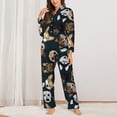 thumbnail image 2 of Lsque Dogs Pattern Long Sleeve Pajama Set for Women - Soft 2-Piece Sleepwear and Loungewear Set with Pockets, Comfy Nightwear-X-Large, 2 of 7