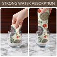 thumbnail image 6 of 4 Pcs Pioneer Flower Floral Print Pattern Funny Kitchen Towels, Microfiber Dish Towels, Kitchen Tea Towels Set 18" X 26", 6 of 6
