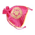 thumbnail image 1 of sweethay Bolsa con cordón de estilo chino, bolsas de regalo portátiles con palabra Fu, bolsas plegables para joyería, embalaje de Navidad Ropa, zapatos y accesorios Miscelánea Rosa roja, 1 of 6