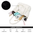 thumbnail image 5 of LinYooLi Puffer Tote Bag, Soft Puffy Bags for Women Light Winter Down Cotton Padded Quilted Tote Bag Shoulder Handbag Purse, 5 of 7