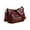 Red, variant on Fashion Crossbody Bag Woman Soft Faux Leather Shoulder Bags Multi Layer Zipper Handbags Lightweight Tote Purse for Shopping Daily Work Walk