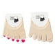 thumbnail image 1 of 2 pares de calcetines de cinco dedos para mujer, calcetines de media palma con dedos completos y almohadilla de encaje para la suela., 1 of 6