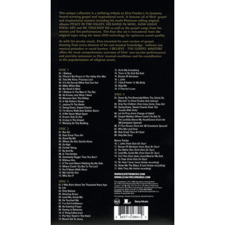 Elvis Presley - I Believe: The Gospel Masters - CD - Walmart.com