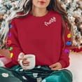 thumbnail image 2 of Fall Saving Talove Long Sleeve Shirts for Women Graphic Printed Sweatshirt Fall Fashion Must Haves Tshirts Shirts Womens Tops Trendy Plus Size Christmas Shirts, 2 of 6