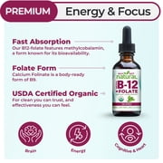 Why Not Natural Organic Vitamin B12 liquid drops plus Folate