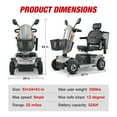 thumbnail image 4 of S500-GREY Heavy Duty Mobility Scooter, 4 of 8