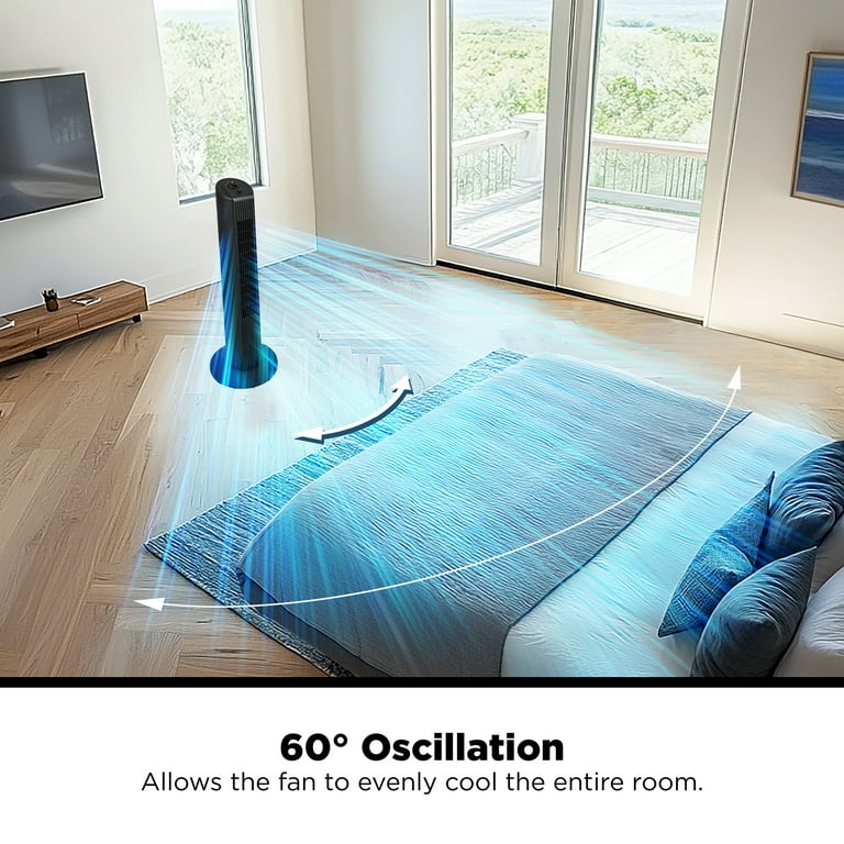 Mainstays 28-Inch Tower Fan with Oscillation photo 4