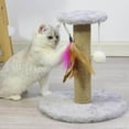 thumbnail image 3 of facefd Cat Scratching Post Scratch Pole Gift Durable for Kittens Supplies Round Gray, 3 of 9