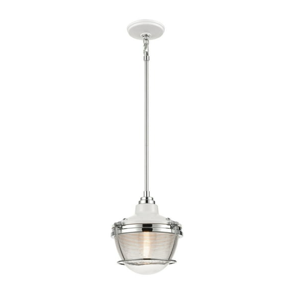 Elk Home 10-Inch Wide Seaway Passage Pendant, Polished Nickel