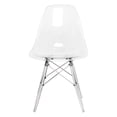 thumbnail image 2 of Silla de comedor LeisureMod Cresco, moderna, de plástico ABS moldeado, 2 of 8