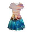 thumbnail image 1 of Snow Wonderland 2 falda de princesa niñas falda informal hasta la rodilla verano ropa de casa Elsa falda de manga corta falda con volantes Disney5T Gao Jinjia LED, 1 of 2