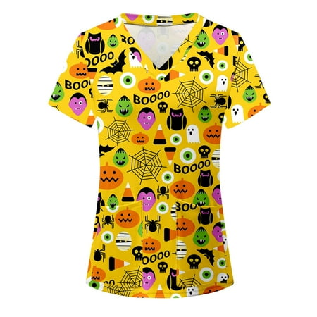 

Fragarn Comfort Scrubs Women s Grey Owls V Neck Scrub Top
