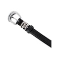 thumbnail image 3 of CTM Skinny Leather Dress Belt with Keeper Detail (Women), 3 of 4