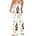 thumbnail image 3 of FORMRS Mens Pajama Pants with Pockets Sleepwear Lounge Bottoms Sizes S-2XL, White Magical Halloween Girl, 3 of 7