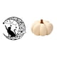 thumbnail image 1 of Escultura De Pared De Metal Con Diseño De Gato Negro Y Luna Y Almohada De Peluche De Calabaza De Halloween Para Amantes De Los Gatos, Decoración De Dormitorio Y Sofá, Regalos, 1 of 8