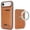 Brown, variant on 2 In 1 Functuon Case for iPhone Air, PU Leather Detachable Magnetic Card Bag, Support Magnetic Wireless Charger, Shockproof Protective Lightweight Phone Cover for iPhone Air, Green