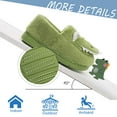 thumbnail image 5 of Drecage Toddler Kids Cute Dinosaur Slippers Boys Girls Winter Warm Fuzzy Bedroom House Shoes, 5 of 7