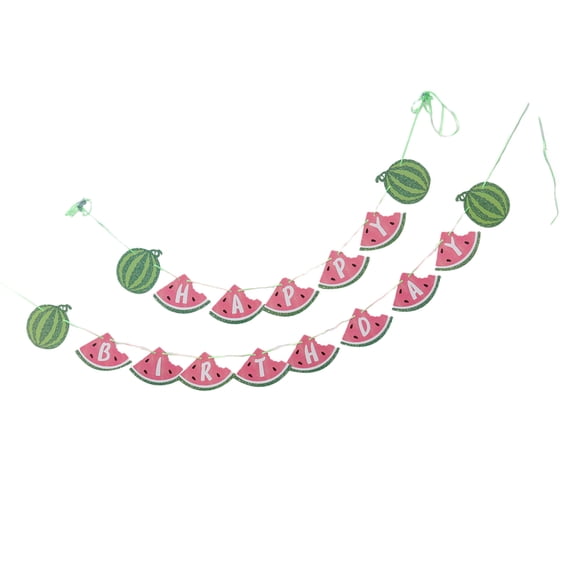 Raindrops Paper Watermelon Shaped Party Supplies for Birthday Celebrations - 1 Piece Multi-Use Decoration